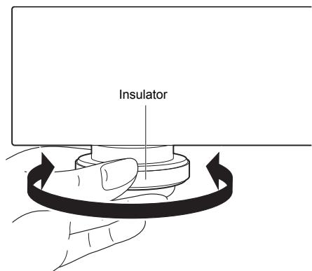 ONKYO CP-1050 - Adjust the unit horizontally - 1