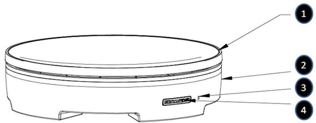BRANDT CR1000NR - CR1500NR - a) Beschrijving van uw pannenkoekenpan - 1