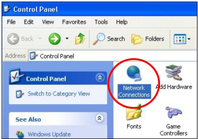 ZYXEL NWA1123-AC V2 - In the Control Panel, click the Network Connections icon. - 1