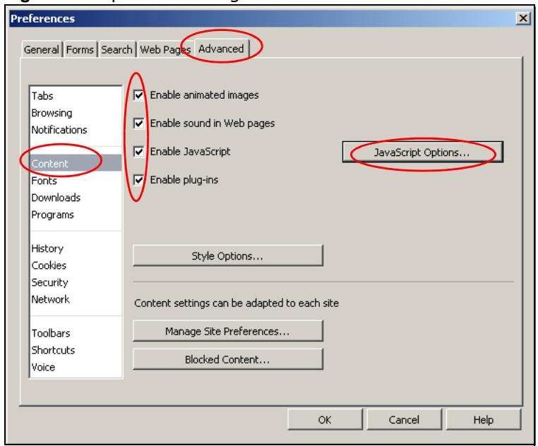 ZYXEL NWA1123-AC V2 - Enabling Java - 1