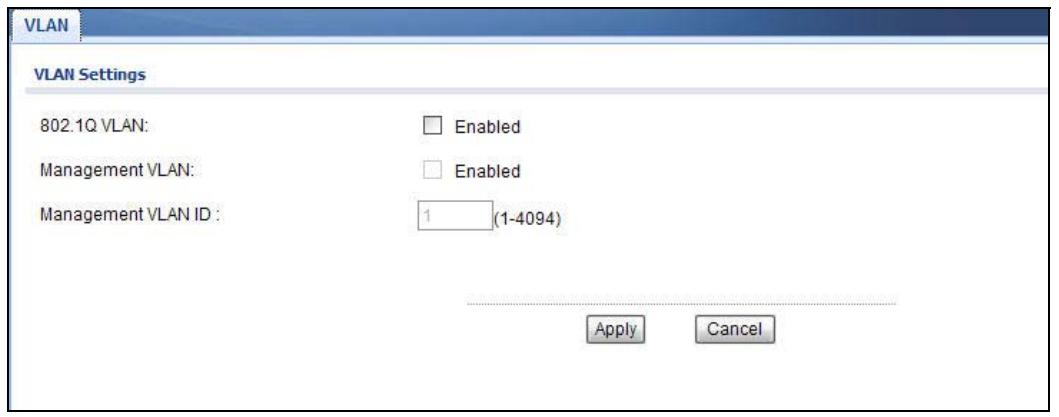 ZYXEL NWA1123-AC V2 - VLAN Screen - 1