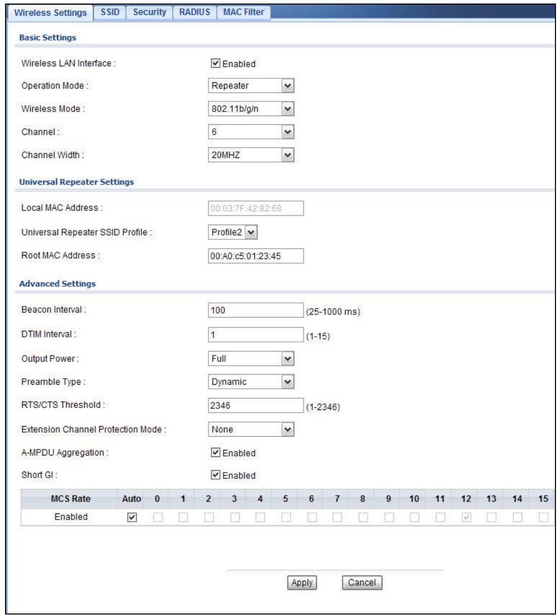 ZYXEL NWA1123-AC V2 - Repeater Mode - 1
