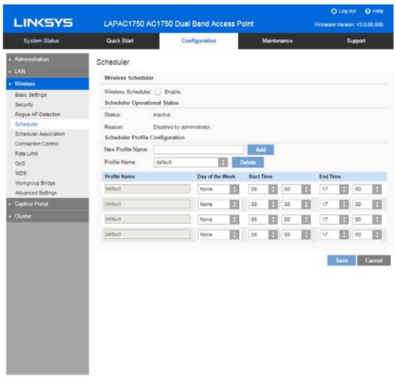 LINKSYS LAPAC1750 - Scheduler - 1