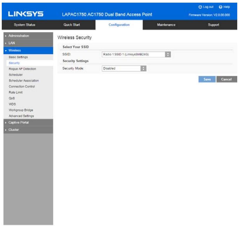 LINKSYS LAPAC1750 - Security - 1