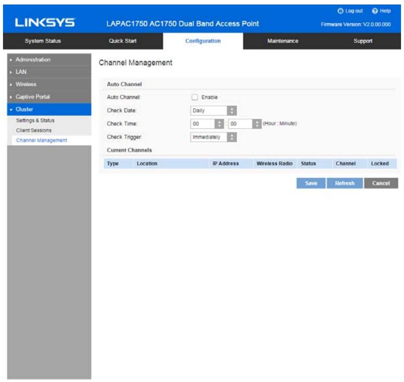 LINKSYS LAPAC1750 - Channel Management - 1
