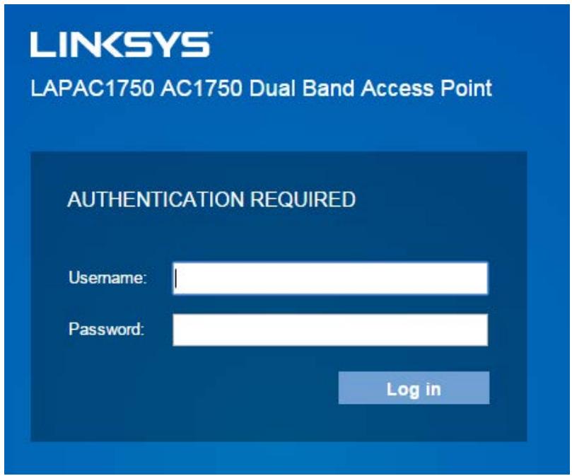 LINKSYS LAPAC1750 - Access device's browser-based setup: - 1