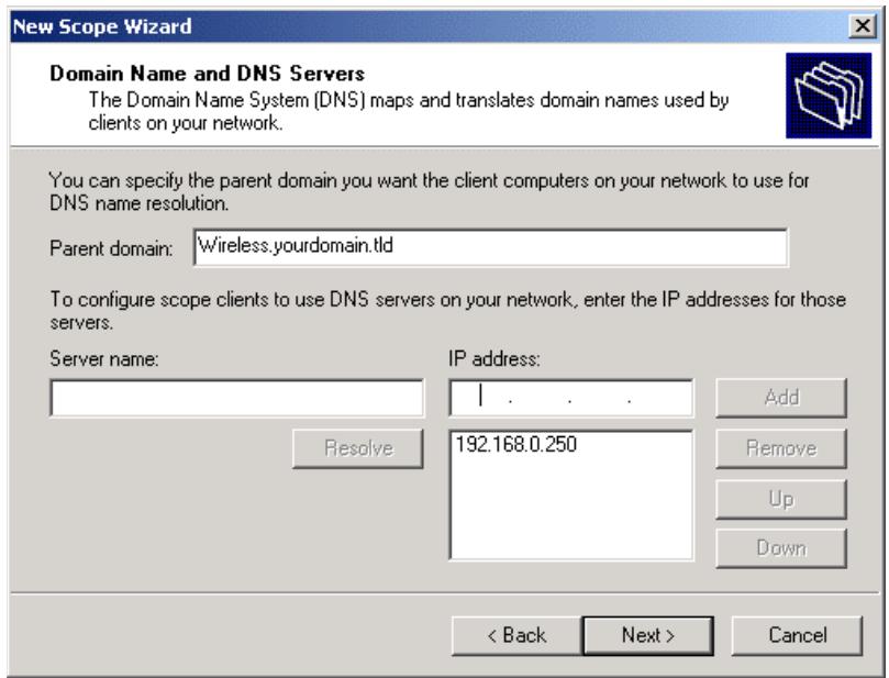 LINKSYS LAPAC1750 - DHCP server configuration - 3