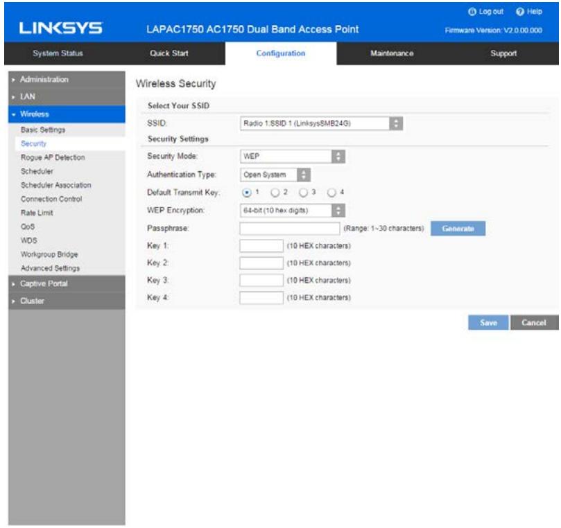 LINKSYS LAPAC1750 - WEP - 1