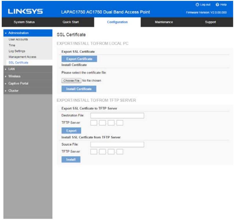 LINKSYS LAPAC1750 - SSL Certificate - 1