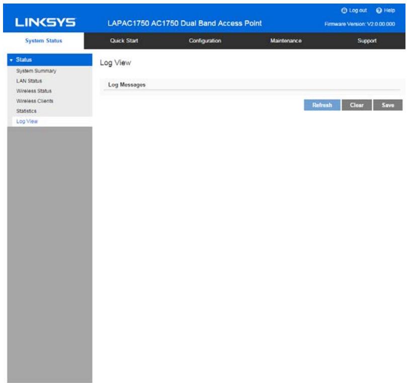LINKSYS LAPAC1750 - Log View - 1