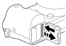 SONY A6500 - To remove the memory card - 2