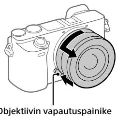 SONY A6500 - Objektivin irrottaminen - 1