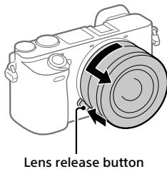 SONY A6500 - To remove the lens - 1