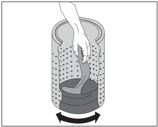 AEG-ELECTROLUX SV4028 - Placing the laundry in the spin dryer - 2