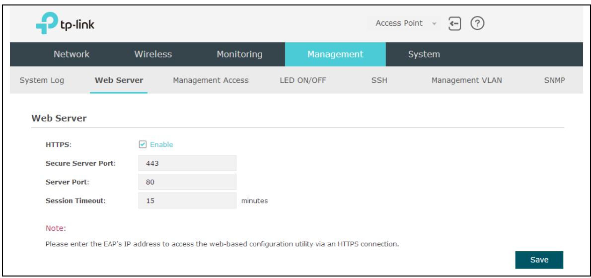 TP-LINK EAP225 - Web Server - 1