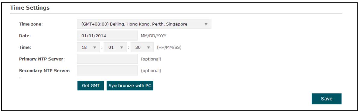 TP-LINK EAP225 - Time Settings - 1