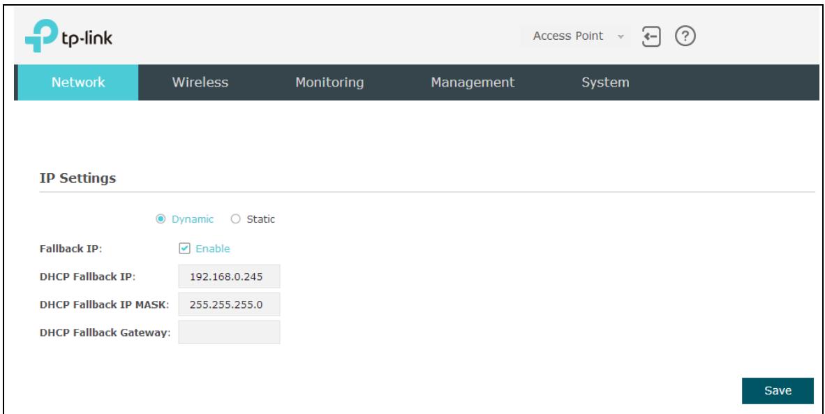 TP-LINK EAP225 - Chapter 4 Network - 1
