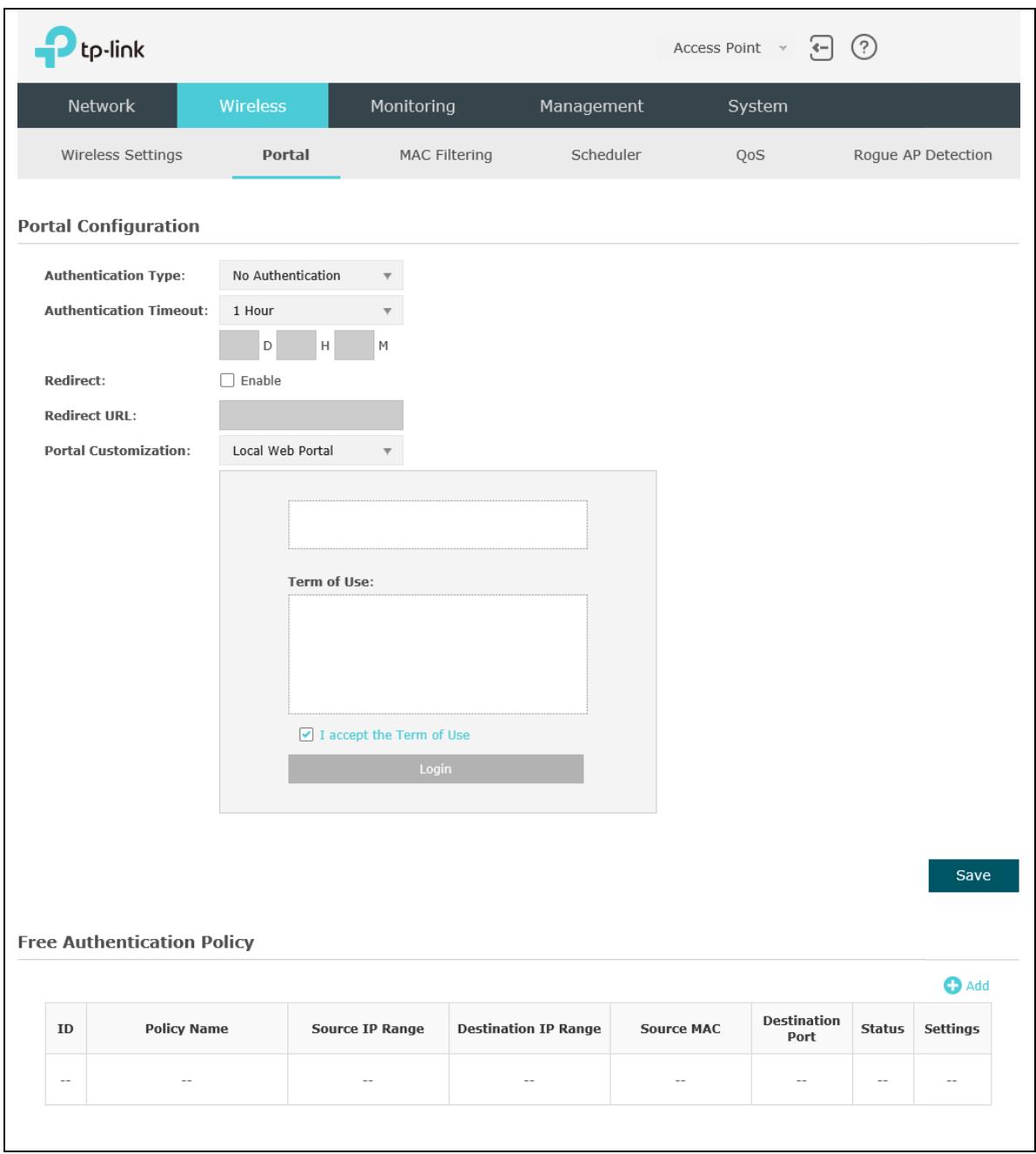 TP-LINK EAP225 - Portal - 1