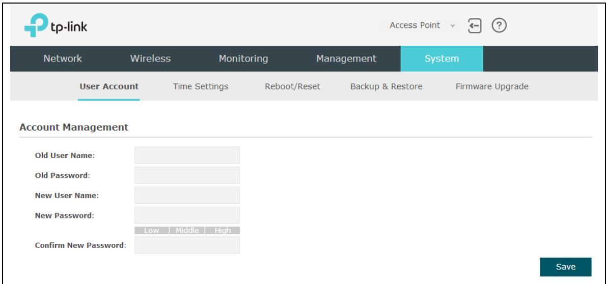 TP-LINK EAP225 - User Account - 1