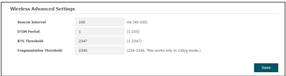 TP-LINK EAP225 - Wireless Advanced Settings - 1