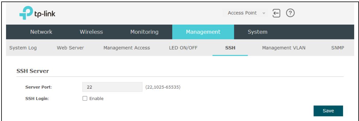 TP-LINK EAP225 - SSH - 1