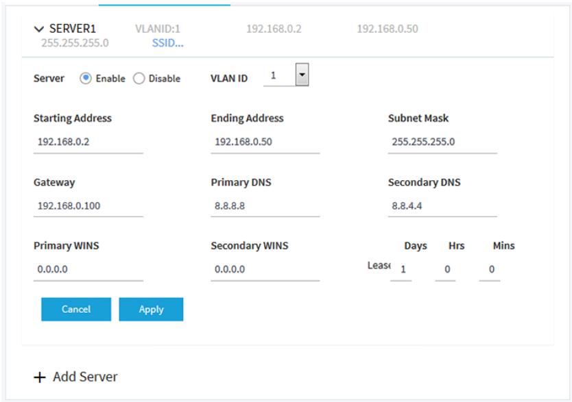 NETGEAR WAC510 - To add a DHCP server: - 2