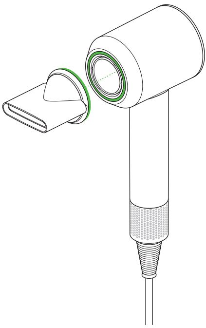 DYSON SUPERSONIC NICKEL - Concentrateur pour brushing - 1