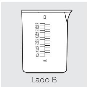 B 200 300 180 170 160 150 140 130 120 110 100 90 80 70 60 ml Lado B