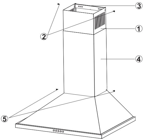 LEISURE H102K  -  H102X - Schéma et pieces d'installation - 1