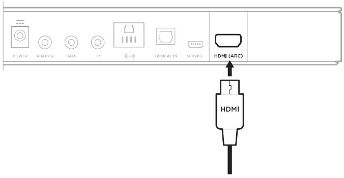 BOSE SOUNDBAR 500 - Option 1 (recommmandée) : cable HDMI eARC ou ARC - 1
