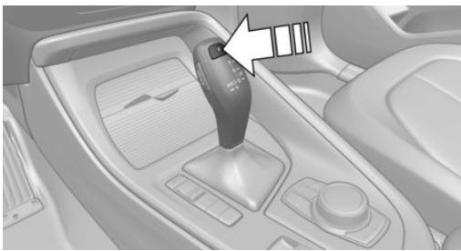 BMW X2 - Mettre la manette de sélection en position p - 1