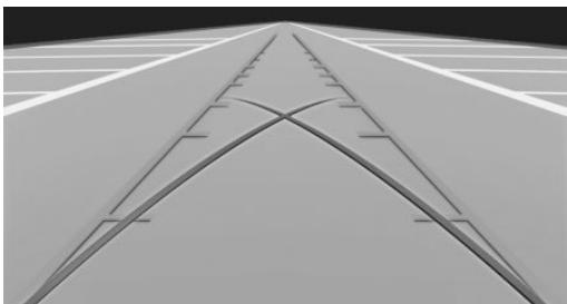 BMW X2 - Stationnement en utilisant la trajectoire correspondant à la position du volant et la trajectoire théorique - 1