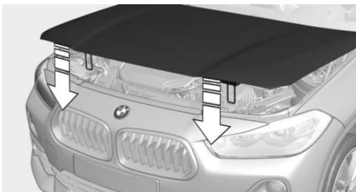 BMW X2 - Fermeture du capot moteur - 1