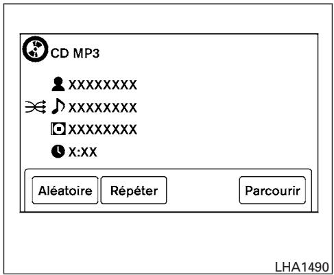 NISSAN TITAN - Mode d'affichage CD ou MP3 - 1
