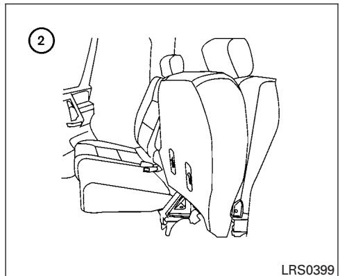 NISSAN TITAN - Relèvement de la banquette arrière - 1
