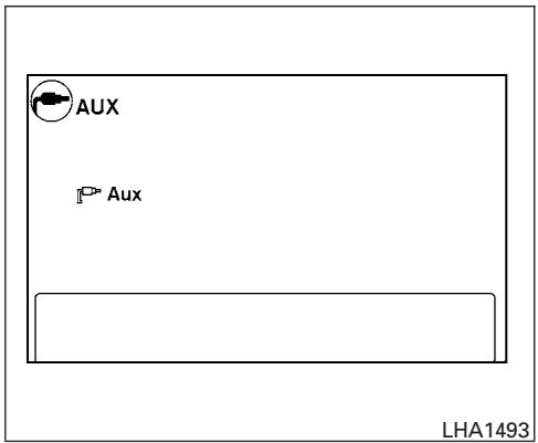 NISSAN TITAN - Bouton AUX (auxiliaire) : - 1