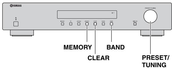YAMAHA T-D500 - DAB-Festsender einstellen - 1
