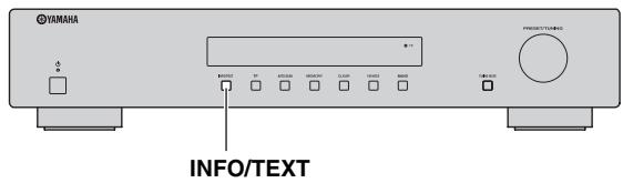 YAMAHA T-D500 - Informations sur les stations DAB - 1