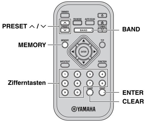 YAMAHA T-D500 - DAB-Festsender einstellen - 2