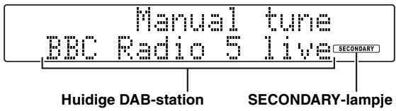 YAMAHA T-D500 - Druk op TUNING / om het gewenste DAB-station te selecteren. - 2