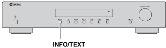 YAMAHA T-D500 - Recibir información del sistemas de datos de radio (sólo emisoras de FM) - 1