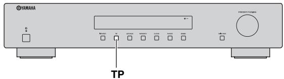 YAMAHA T-D500 - Función de búsqueda de TP (sólo emisoras de FM) - 1