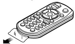 KENWOOD T92L - Fernbedienung für den Gebrauch vorbereiten - 1