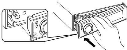 KENWOOD T92L - Wieder Anbringen der Frontblende - 2