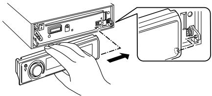 KENWOOD T92L - Wieder Anbringen der Frontblende - 1