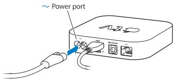 APPLE TV 32GB 4E GENERATION - Step 2: Connect the power cord - 1