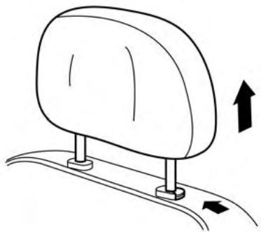 NISSAN LEAF 2018 - COMPOSANTS D'APPUIE-TÉTE NON RÉGLABLE - 1