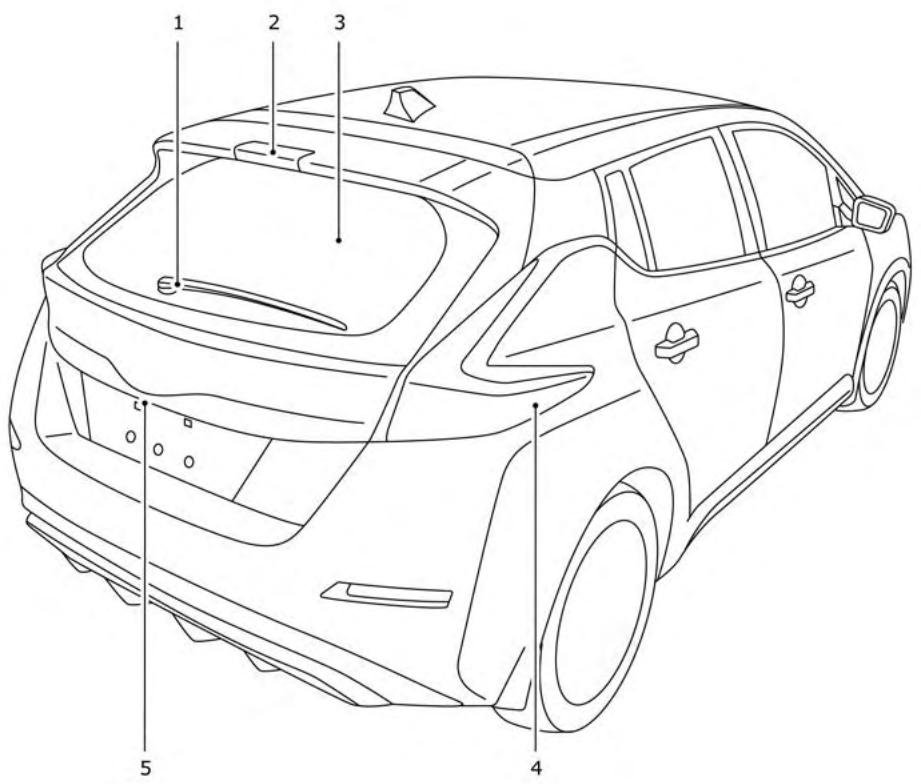 NISSAN LEAF 2018 - EXTÉRIEUR ARRIÈRE - 1