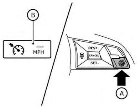 NISSAN LEAF 2018 - Témoin de vitesse programmée : - 1