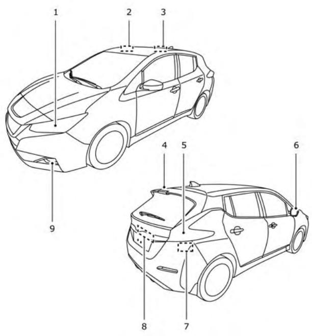 NISSAN LEAF 2018 - ÉCLAIRAGE - 1